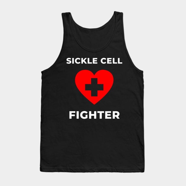 Sickle Cell Anemia Fighter Awareness June Encouragement Quote Shirt Autism Survivor Strong Soldier Warrior Sick Cancer Pain Health Power Donate Inspirational Motivational Encouragement Cute Funny Gift Idea Tank Top by EpsilonEridani